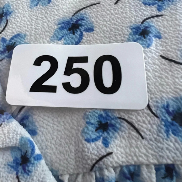 CeCe Womens Blue Floral Babydoll Puff Sleeve Dress Size S Tiered skirt Vacation - Picture 13 of 13